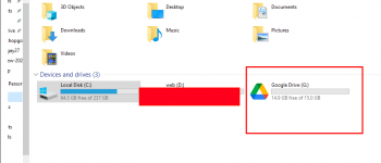 Cài đặt Google Driver vào thư mục trong Windows 11